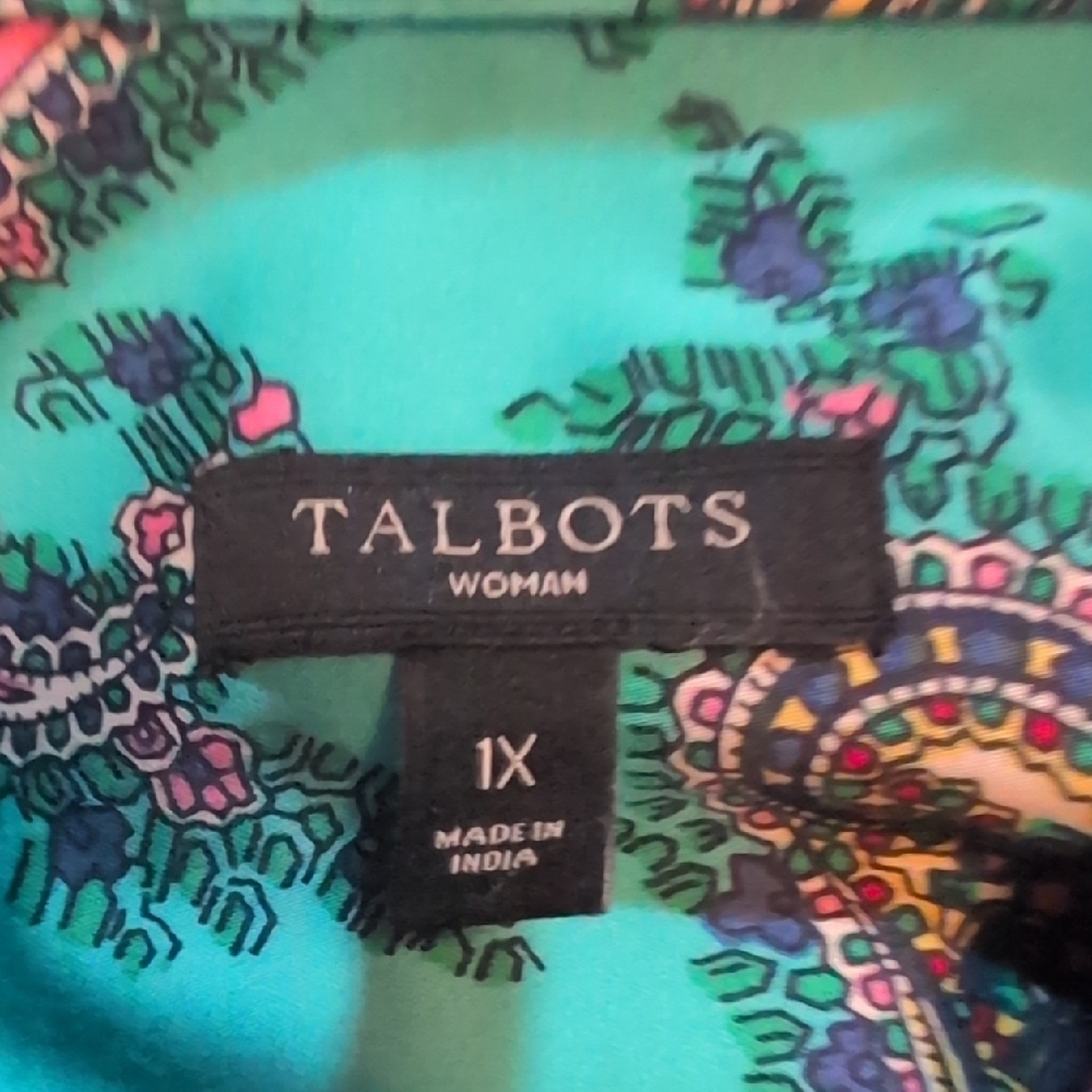 Talbots Paisley Button Down - Picture 4 of 4